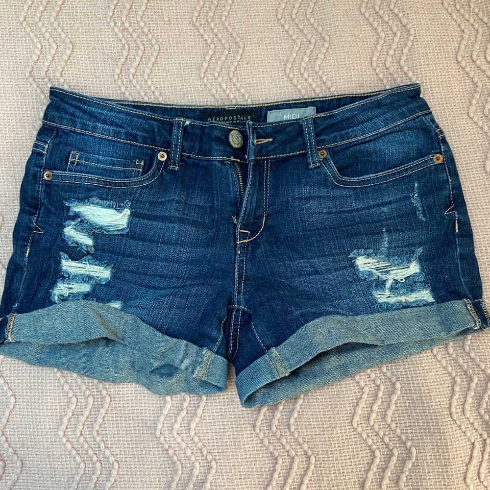 Ripped jean shorts - Picture 1 of 2